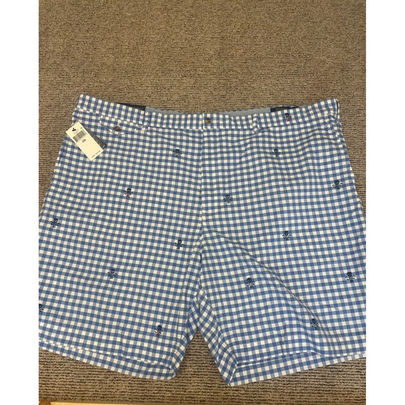 Polo Ralph Lauren Other - Polo Ralph Lauren Classic Fit‎ Gingham Plaid Skull Embroidered Size 52B NWT